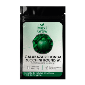 Calabaza Redonda Zucchini Round Westar – Semilla Premium seleccionada por MexiGrow